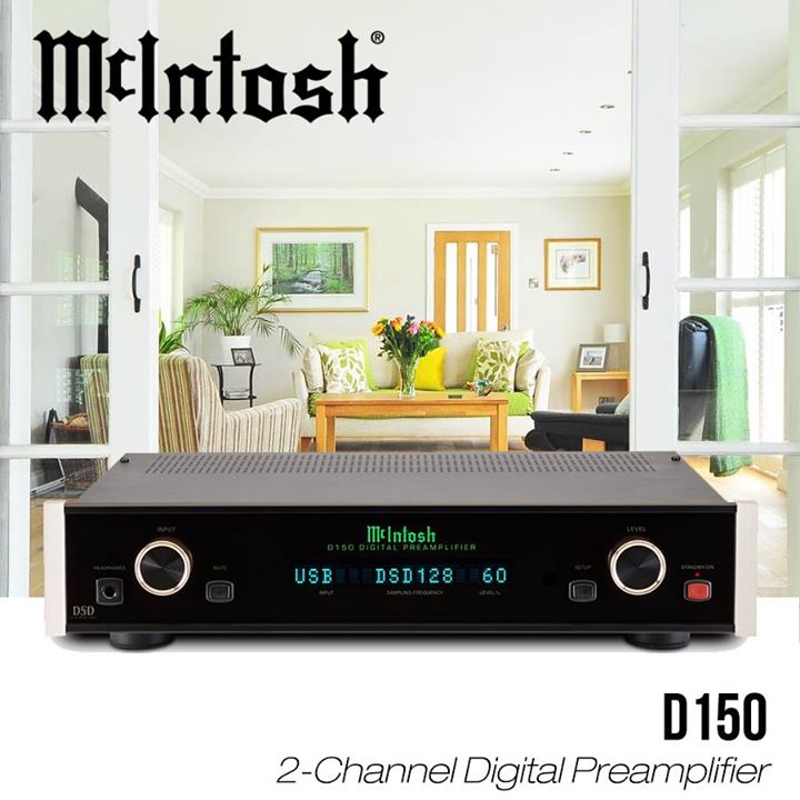 The D150 Digital Preamplifier expands McIntosh's digital music capabilities by supporting many of...