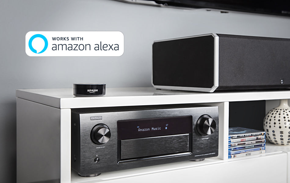 Denon's HEOS-enabled AV receivers and HEOS multi-room products now work with Amazon Alexa