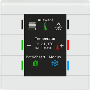 Клавиатура MDT (операция или индикатор). Glass Push Button II Smart с датчиками температуры