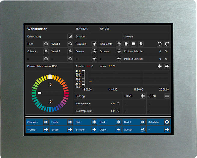 MDT Touchscreen & Visualization. VisuControl Touchpanel. VisuControl, Touchpanel, Size 10''