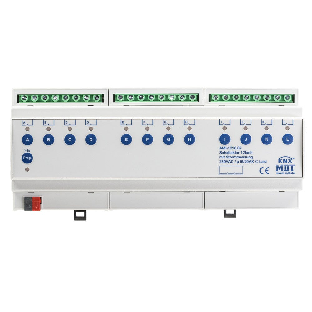 MDT Switch Actuator series AMI MDRC industrie 200µF C-load με μέτρηση ρεύματος