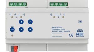 Диммирующий привод MDT серии AKD MDRC для ламп 230 В переменного тока, 600 Вт на канал