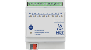 Двоичный вход MDT серии BE MDRC для 230 В переменного тока