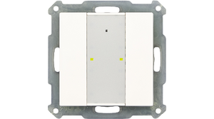 MDT KNX Ασύρματη τεχνολογία RF+ Κουμπί, τοποθετημένο στο ίδιο επίπεδο, 55 mm με LED