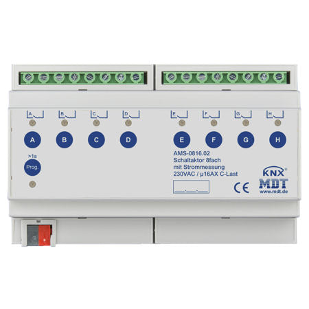 MDT Switch Actuator series AMS Standard MDRC 140µF C-load με μέτρηση ρεύματος